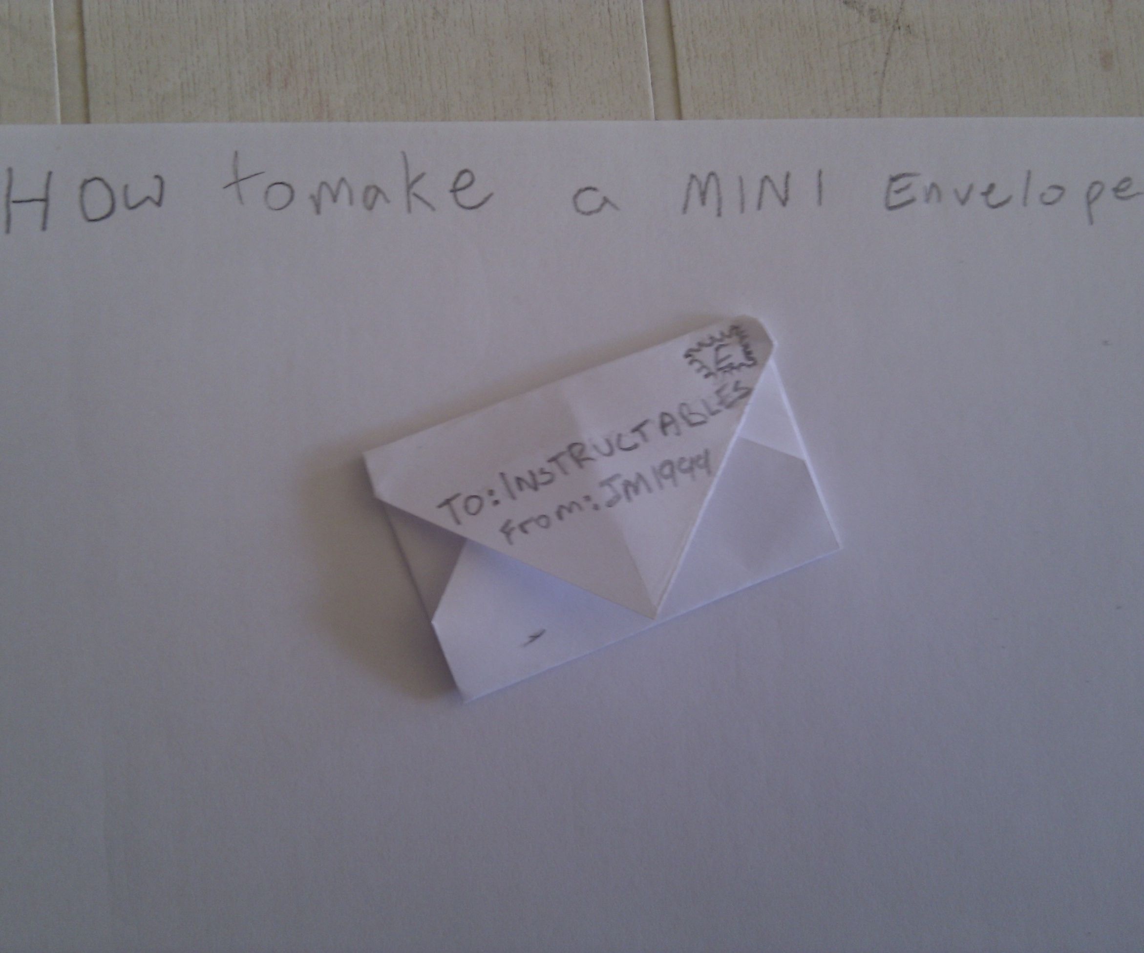 CUTE MINI ENVELOPE MADE FROM PAPER!