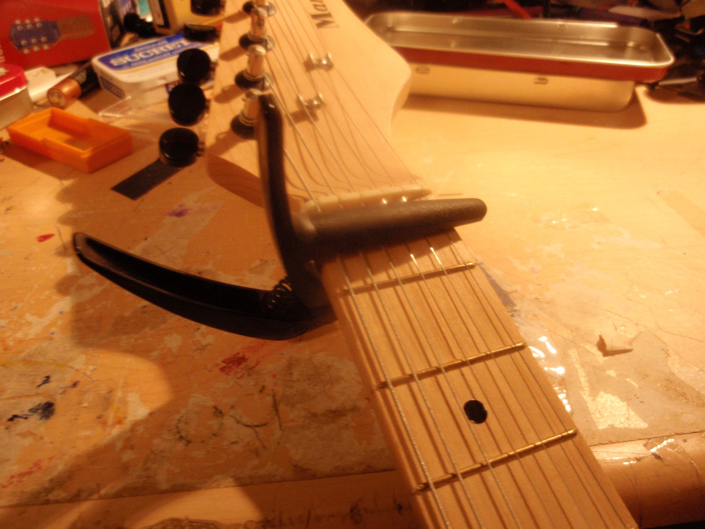 Using a Guitar Capo Instructables