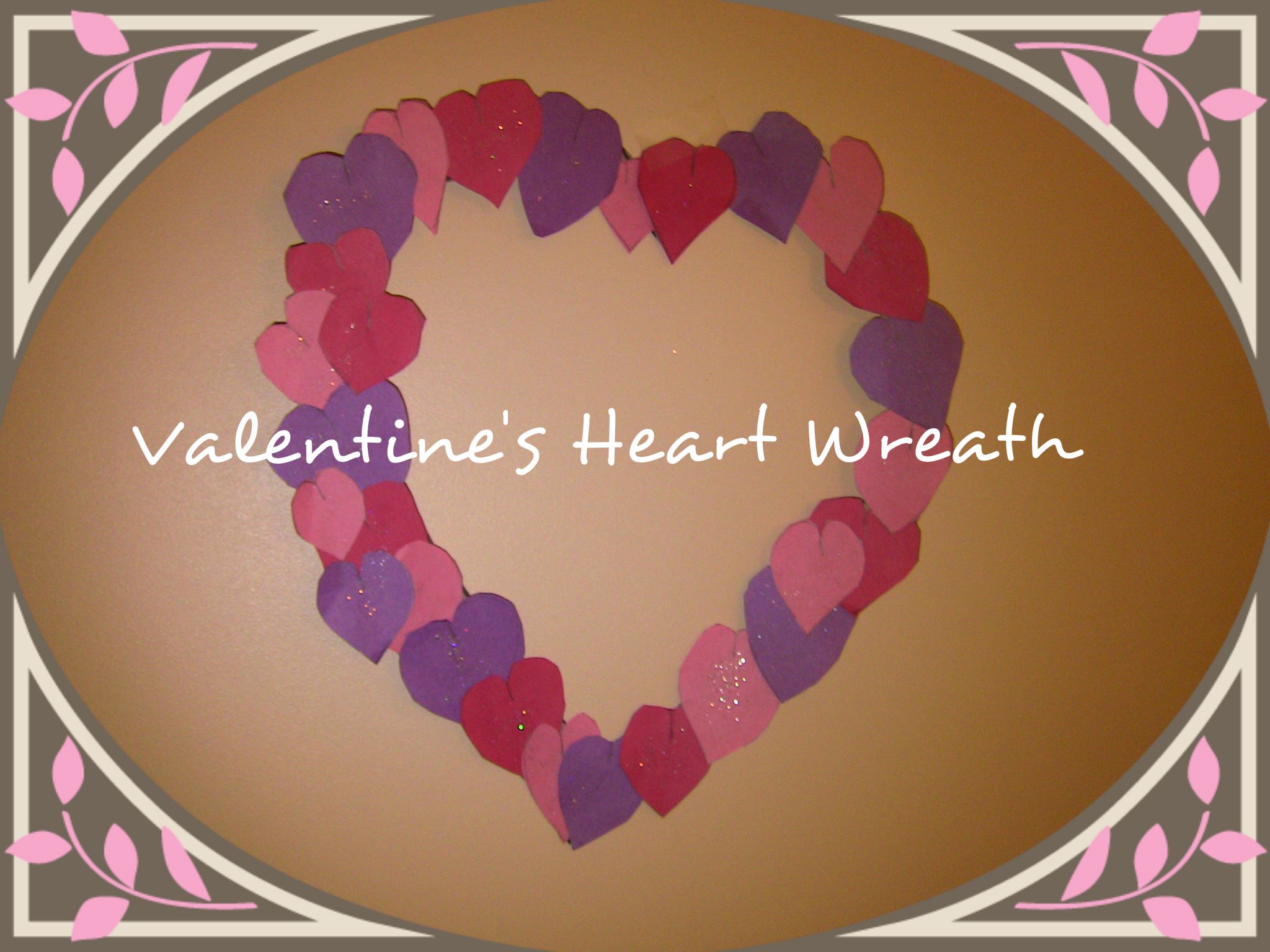DIY Heart Shaped Valentine's Wreath
