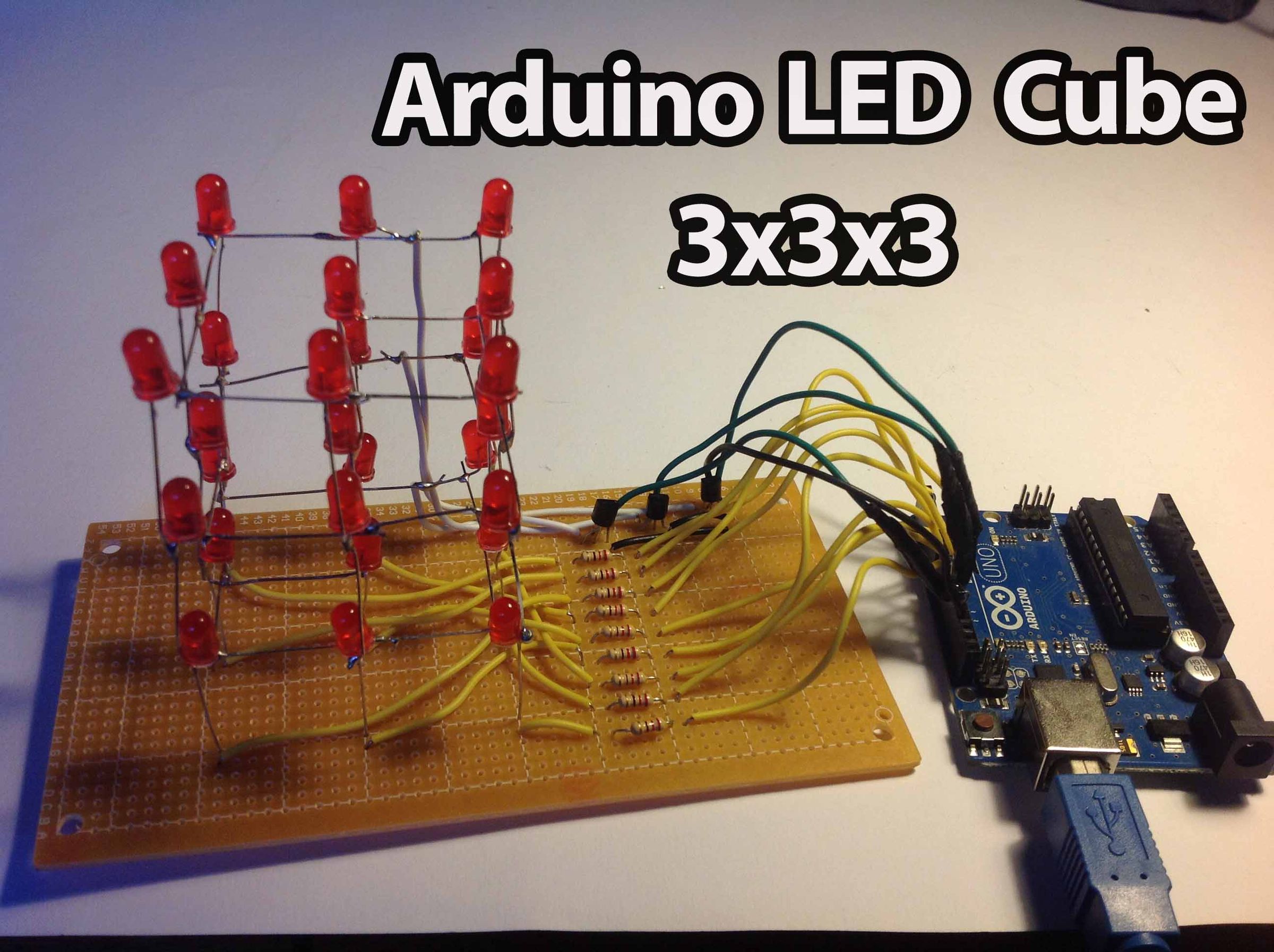 Arduino – LED Cube 3x3x3
