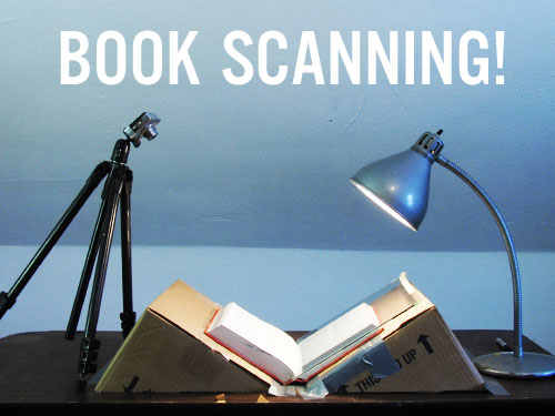 Bargain-Price Book Scanner From A Cardboard Box.