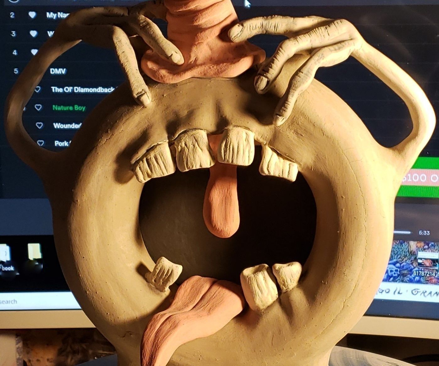 Mouth Monster Sculpture Out of Earthenware Low Fire Clay : 6 Steps