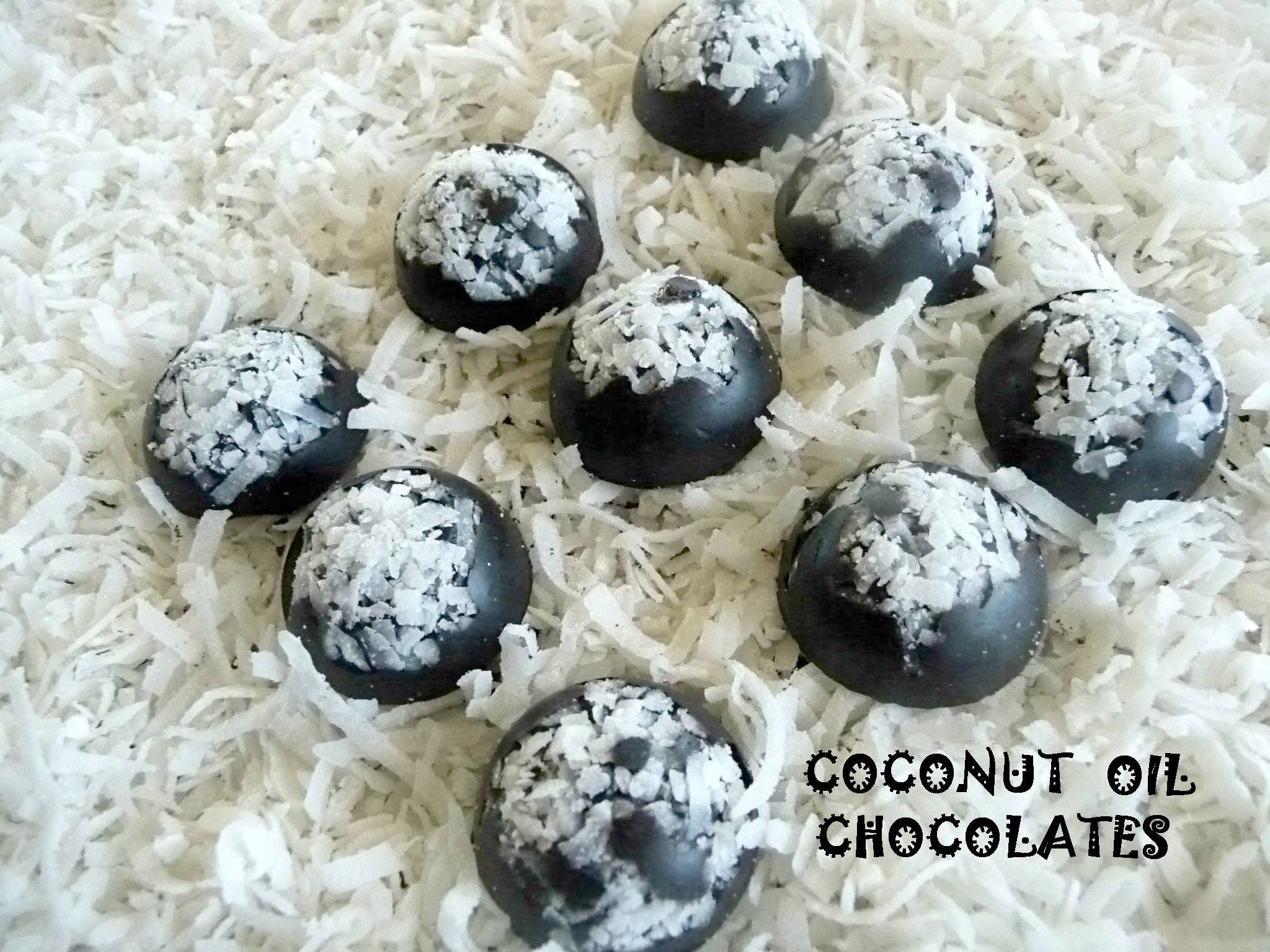 Homemade Coconut Oil Chocolates ~ Sugar-free and low carb!
