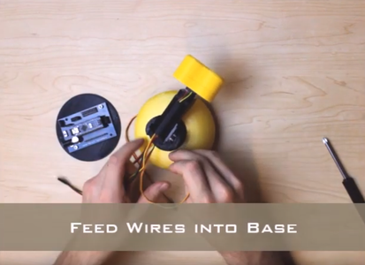 Feed All Wires Into Base