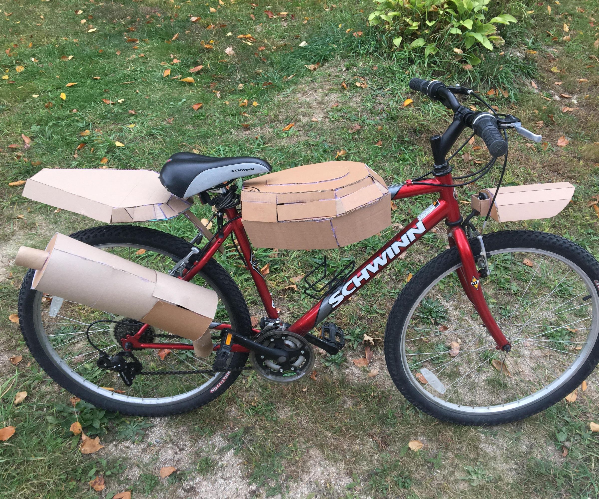 Convert Your Bike to a Cardboard Motorcycle  