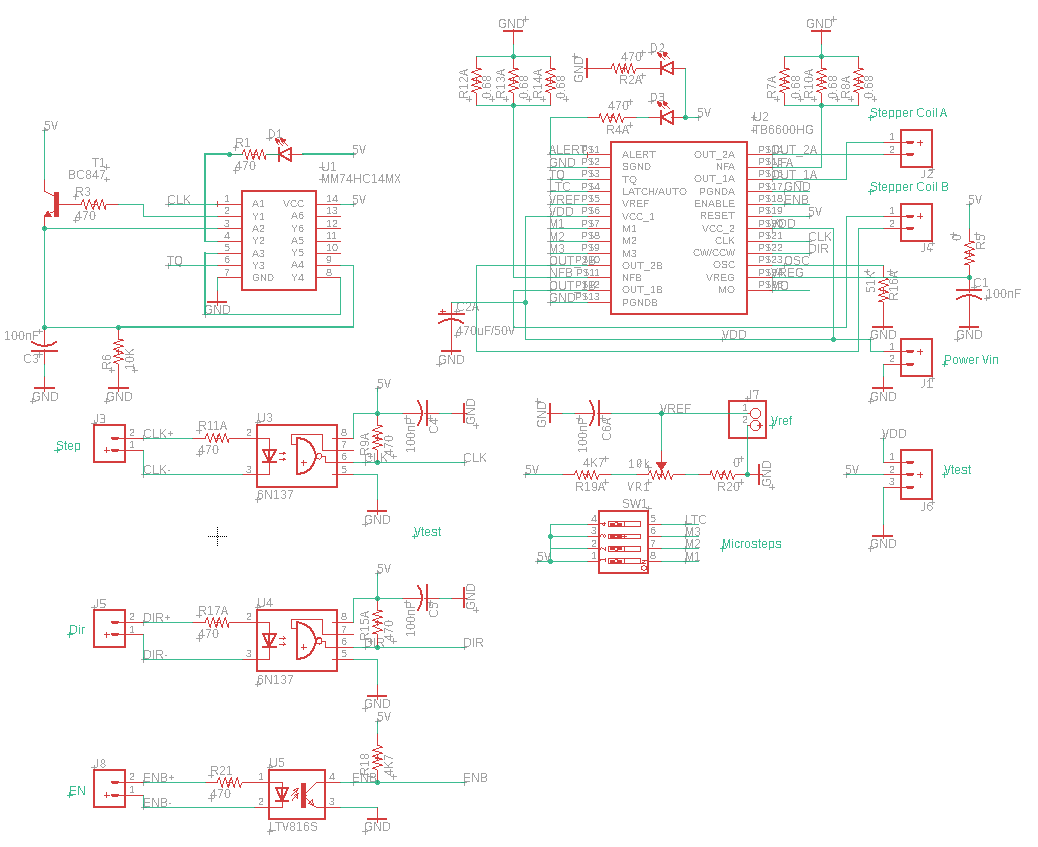 Eagle Hacks/tricks: Example TB6600 CNC Mill Stepper Motor Driver : 7 ...