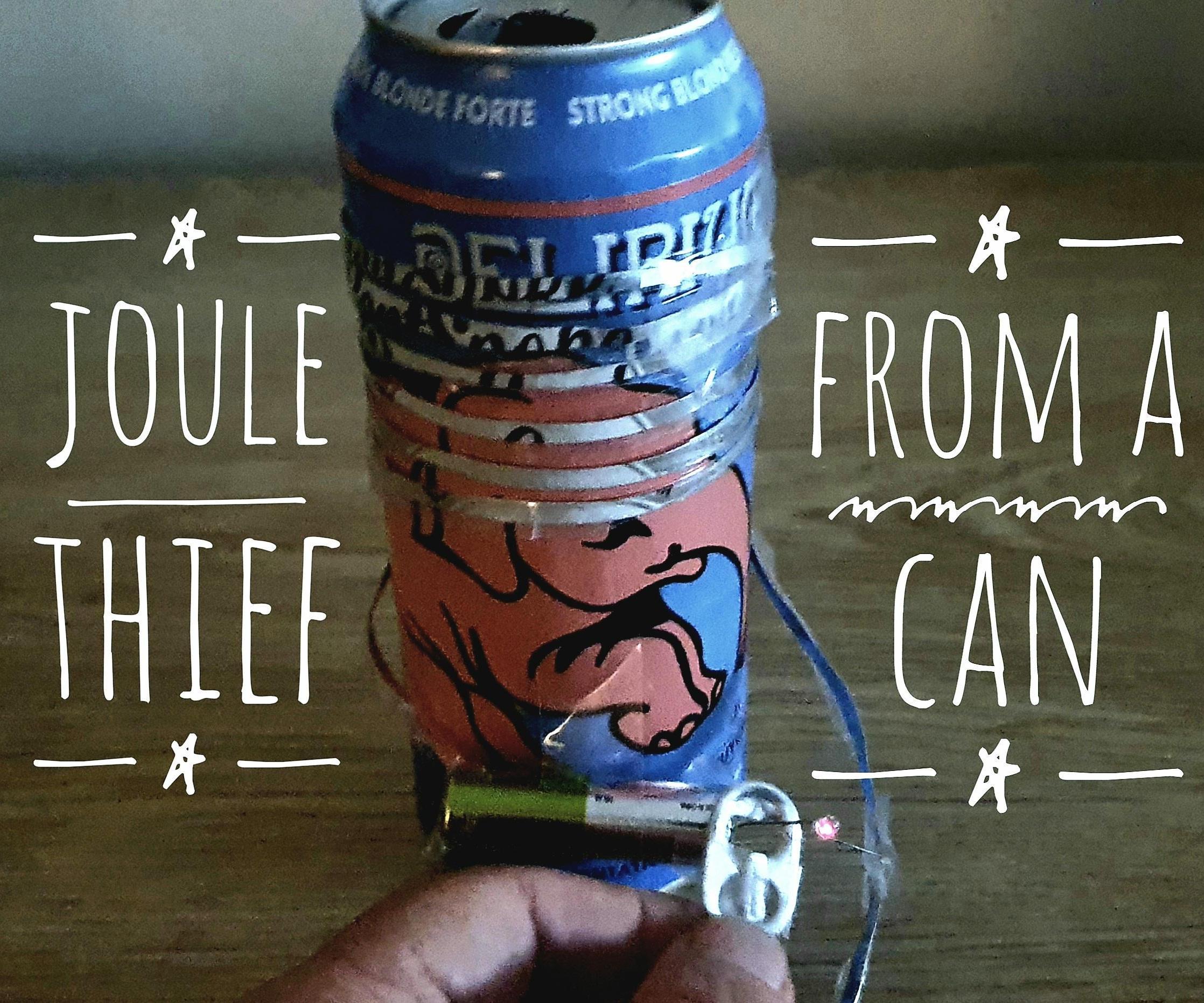 Joule Thief From a Beer Can