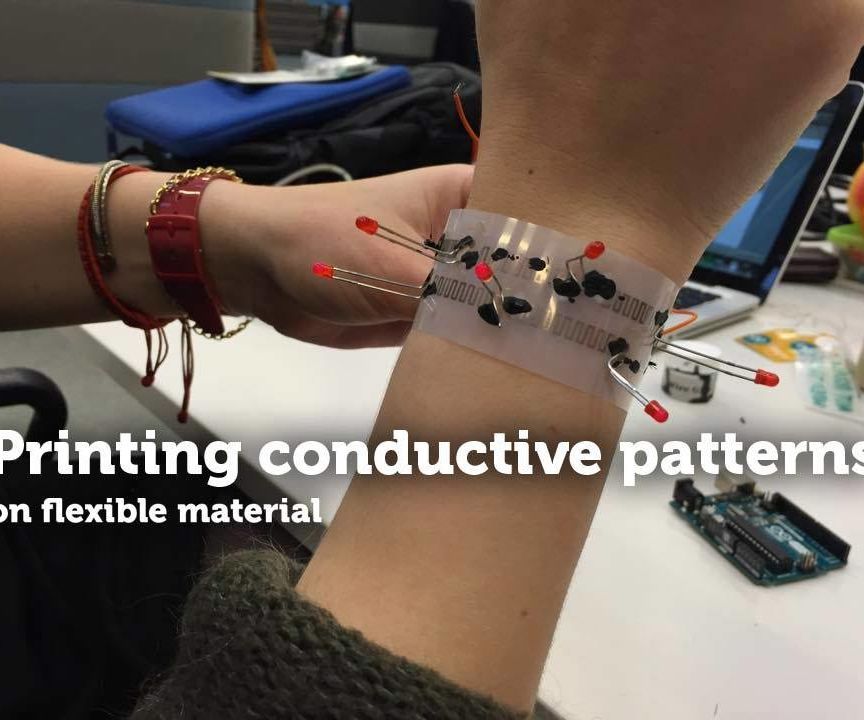 Printing Conductive Patterns on Flexible Material TfCD