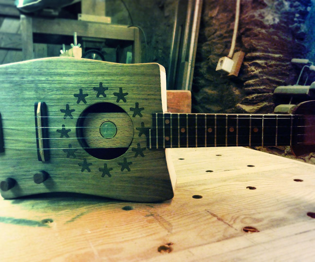 A Flag Shaped Ukelele