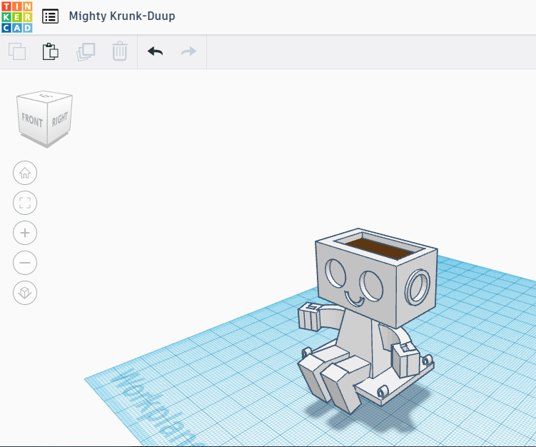 Cute Robot Planter on a Swing | Made With TInkercad