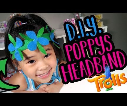 DIY Poppy's Flower Headband | Trolls Movie Craft