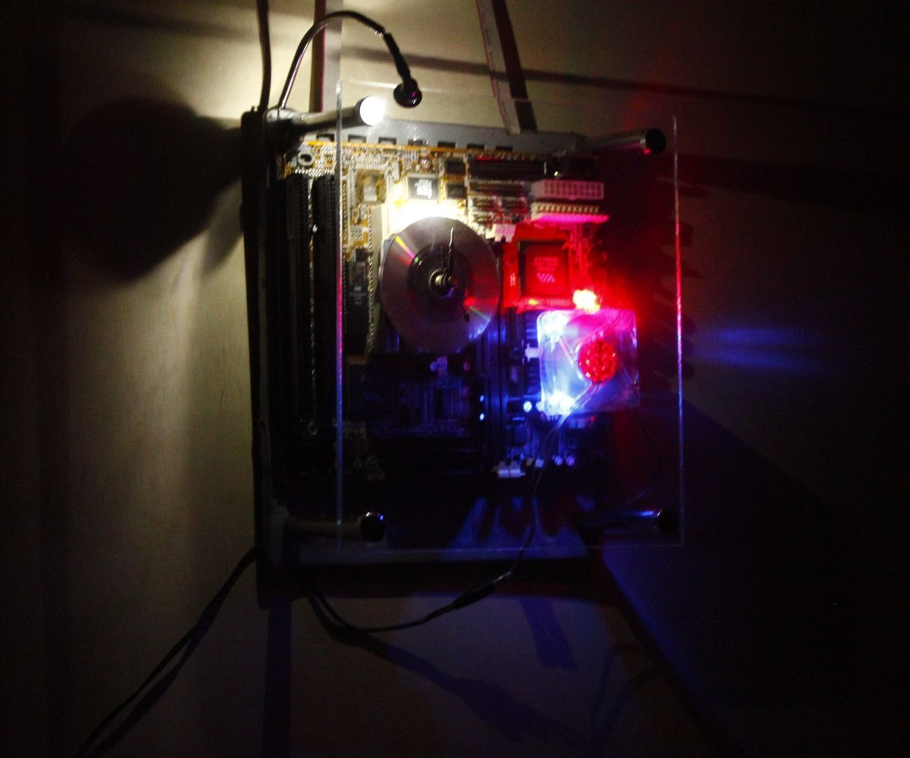 Motherboard Clock - Cum - Night Dim Arc Light !