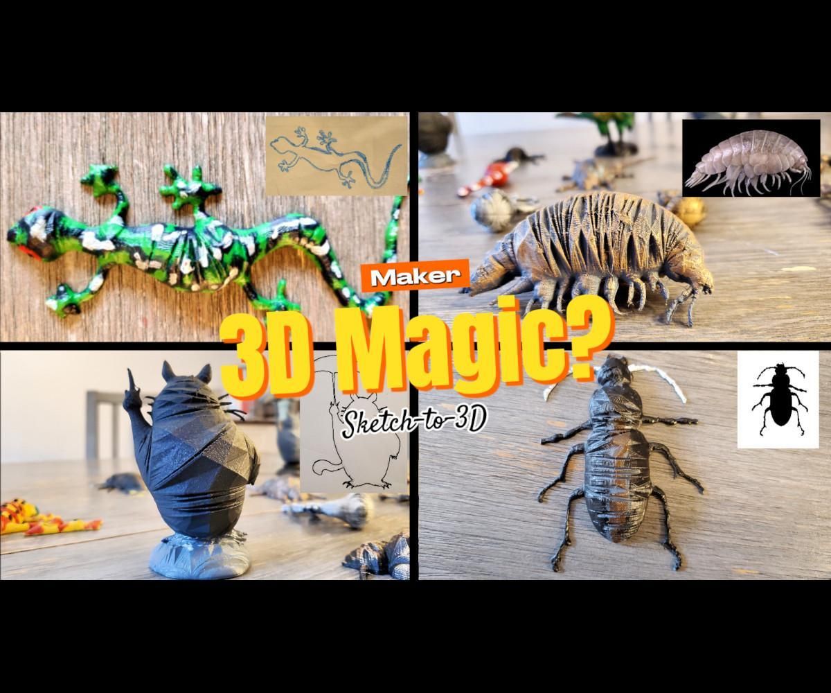 Turing 2D Sketches to Realistic 3D Objects!