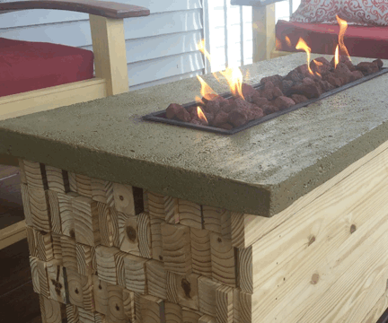 Fire Pit Coffee Table 