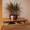 Secret storage wall shelf