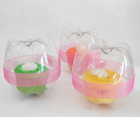 Reycled Plastic Bottle Cupcake Holders