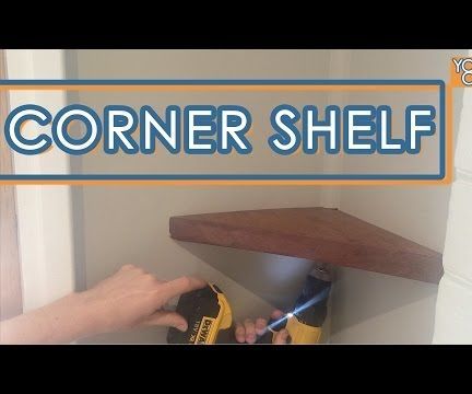 Custom Floating Corner Shelf