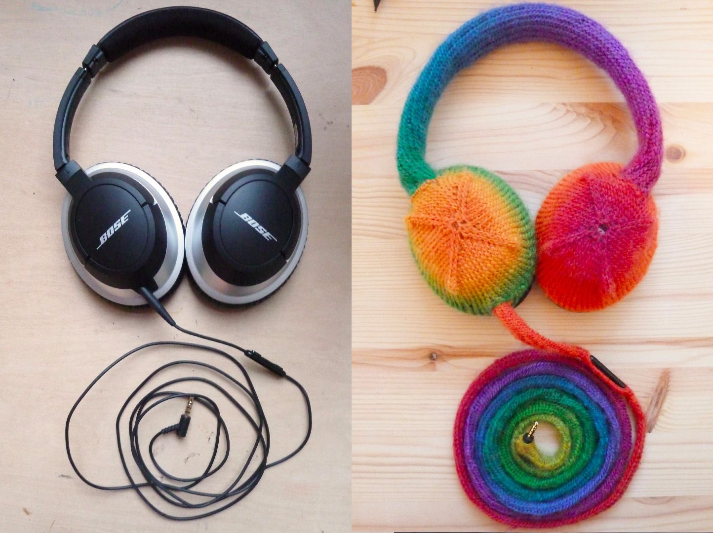 Knitted Rainbow Headphones 13 Steps (with Pictures) Instructables