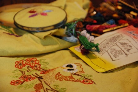 Hot Iron Transfers and Embroidery