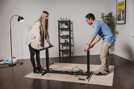 Placing the Frame and Tabletop Together