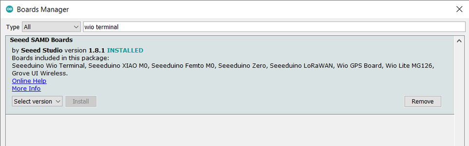 Updating and Setting Up Wio Terminal