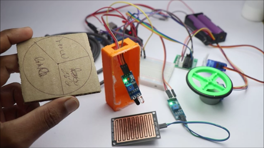 Automatic Dry Wet and Metal Waste Segregation Project Using Arduino : 6 ...