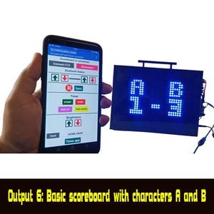 DIY Digital Scoreboards: Build Your Own Android App Bluetooth Controlled Digital Cricket, Tennis, and Soccer Scoreboards Using Scoreduino DMD Module