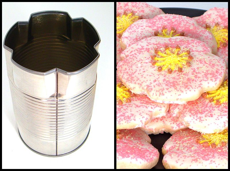Quick and Simple Flower/Clover Cookie Cutter From a Soup Can