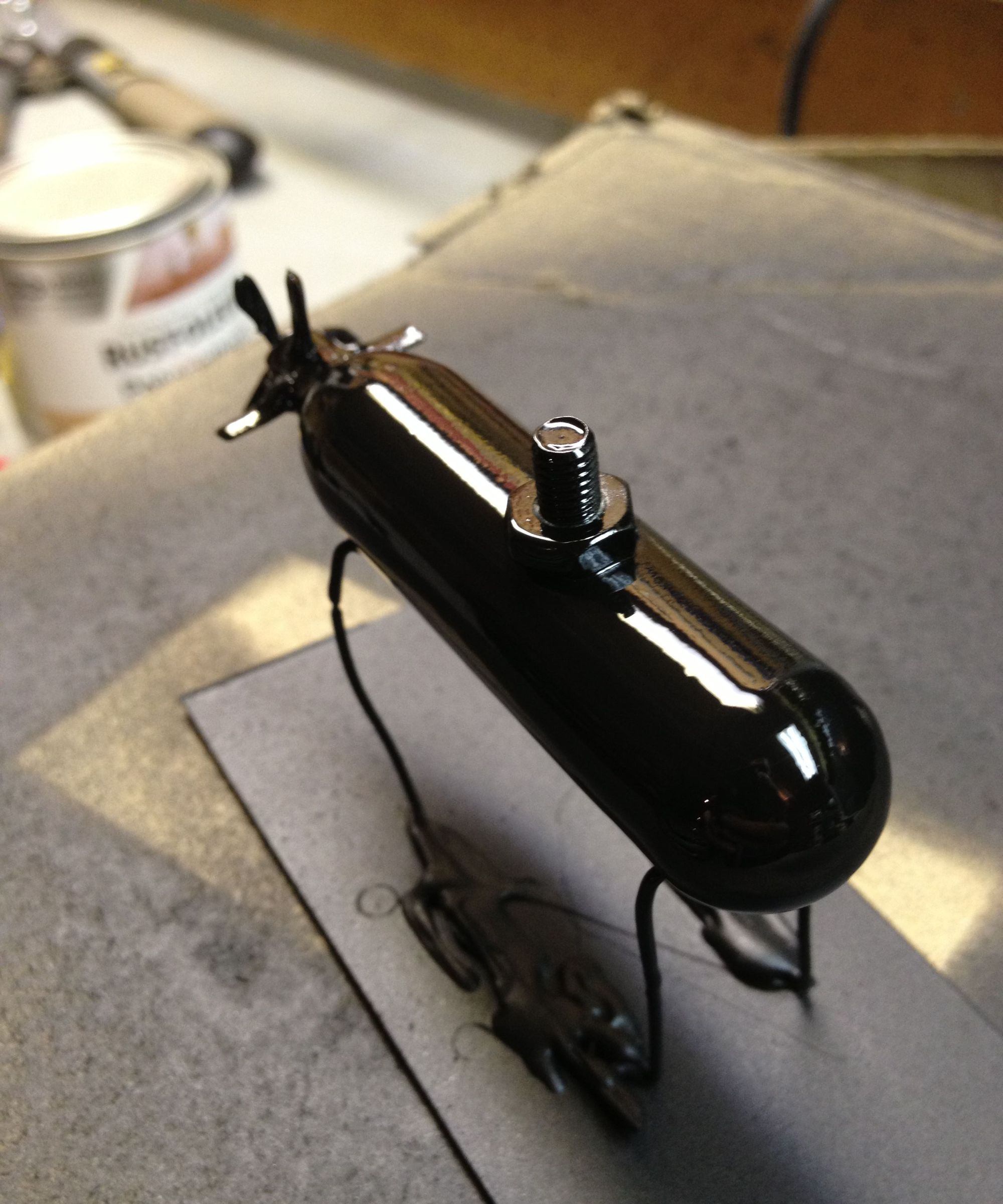 Make a mini submarine tree ornament 