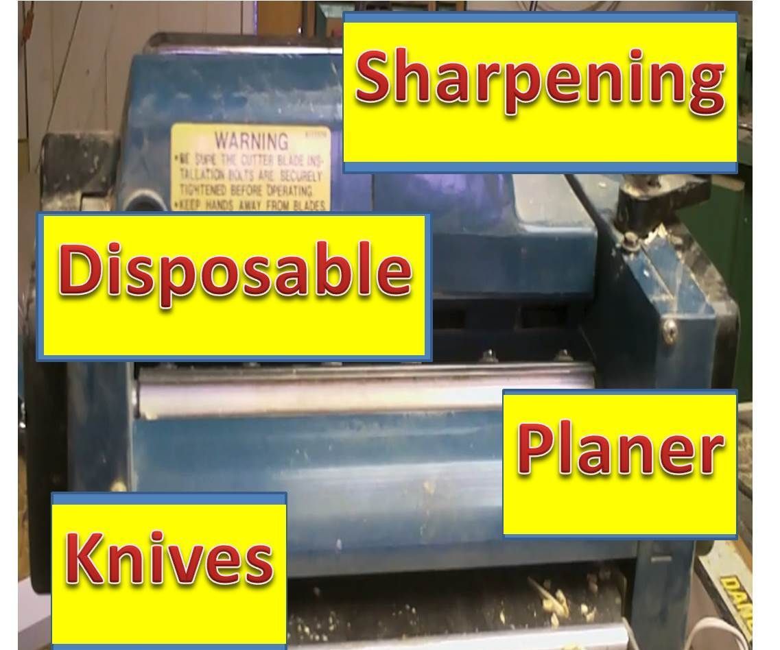 Sharpening Disposable Planer Knives