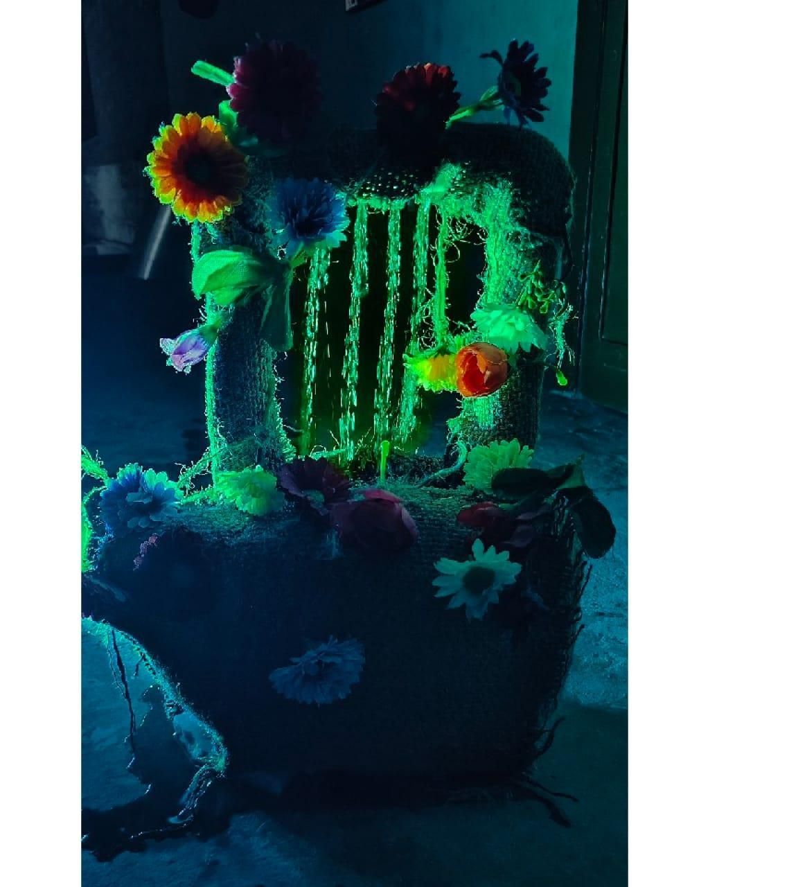 Styrofoam Tabletop Water Fountain