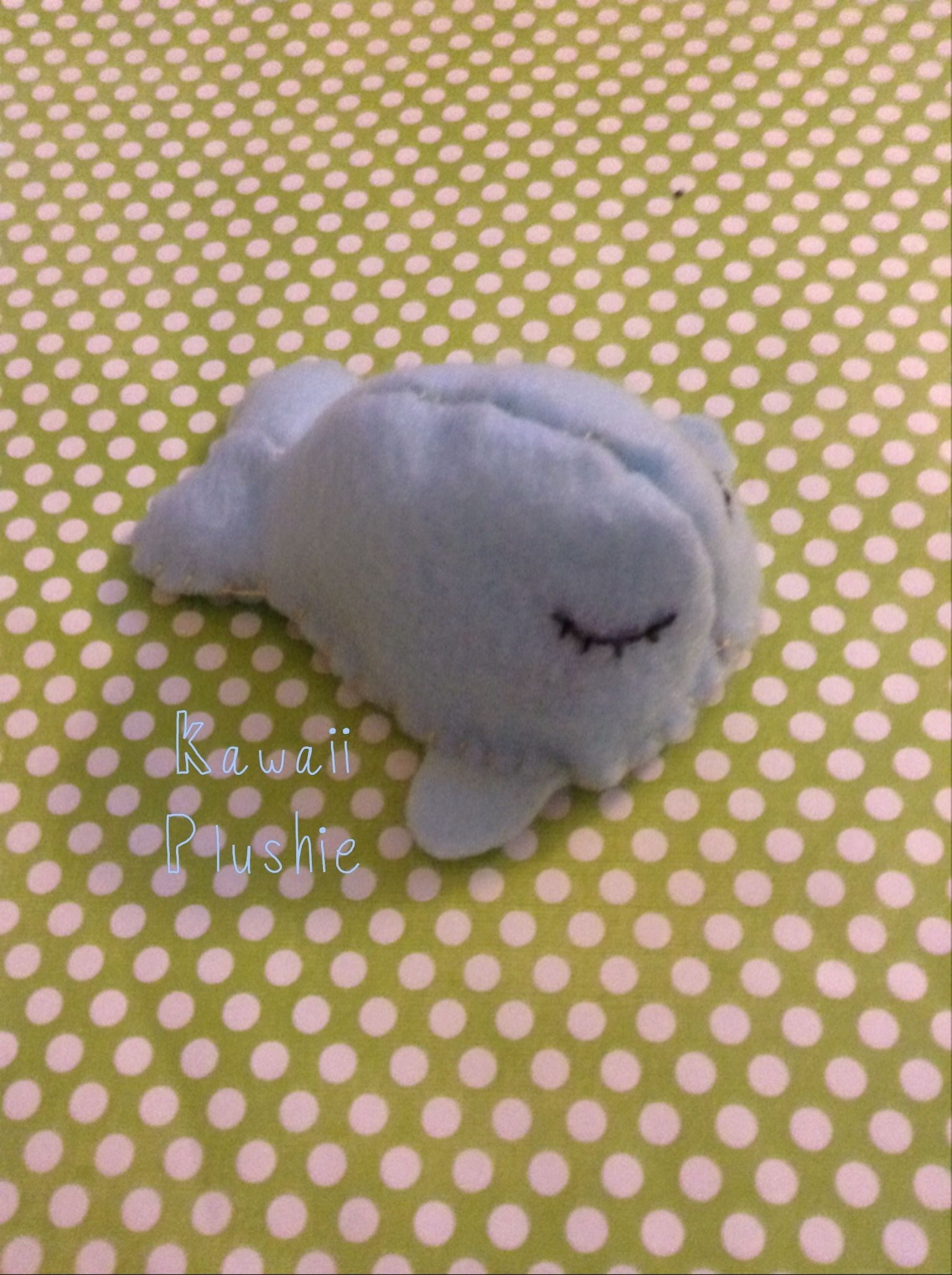Kawaii Cute Blue Whale Plushie main image 1