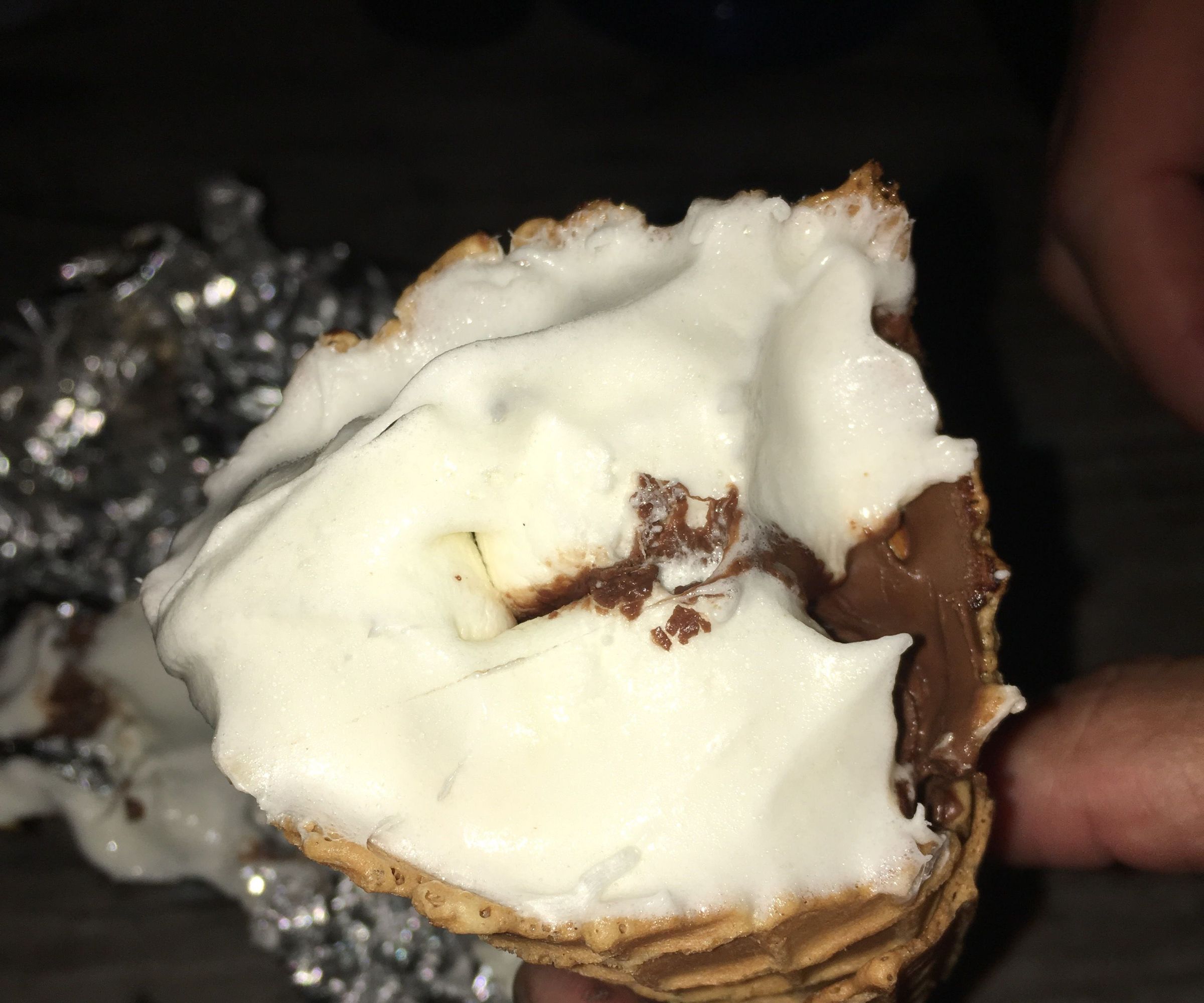 Nutella Campfire Cone