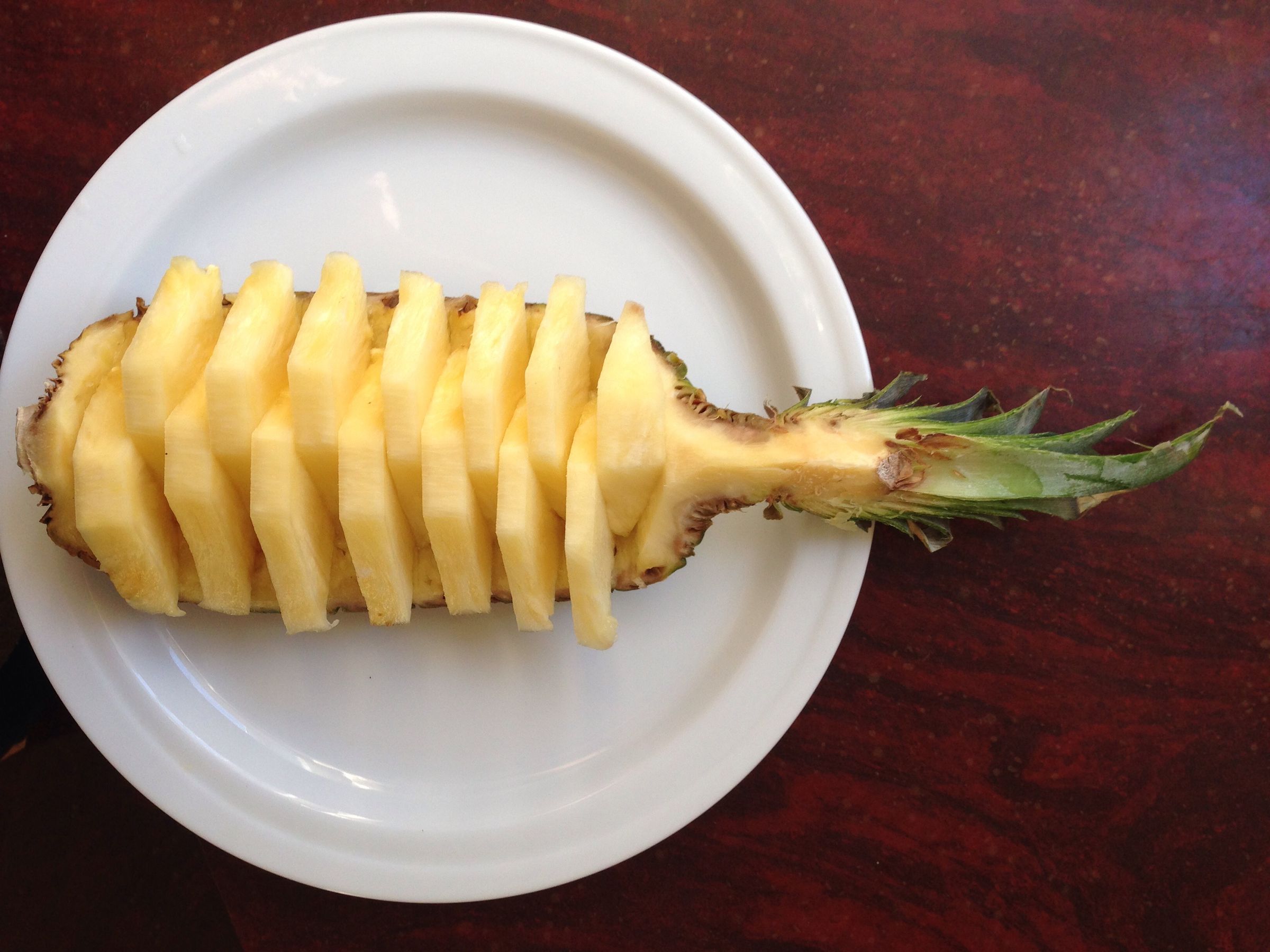 Pineapple Cutting 3 Steps Instructables