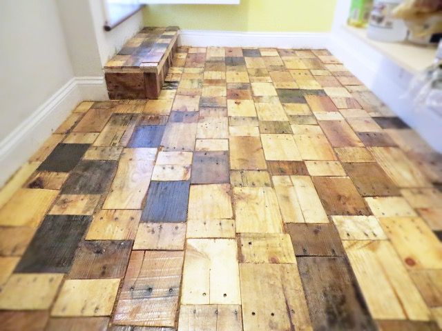 Creating a DIY Pallet Wood Floor With Free Wood - Image 1