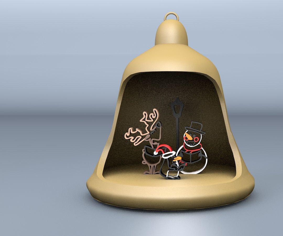 Christmas Carolers Bell Ornament
