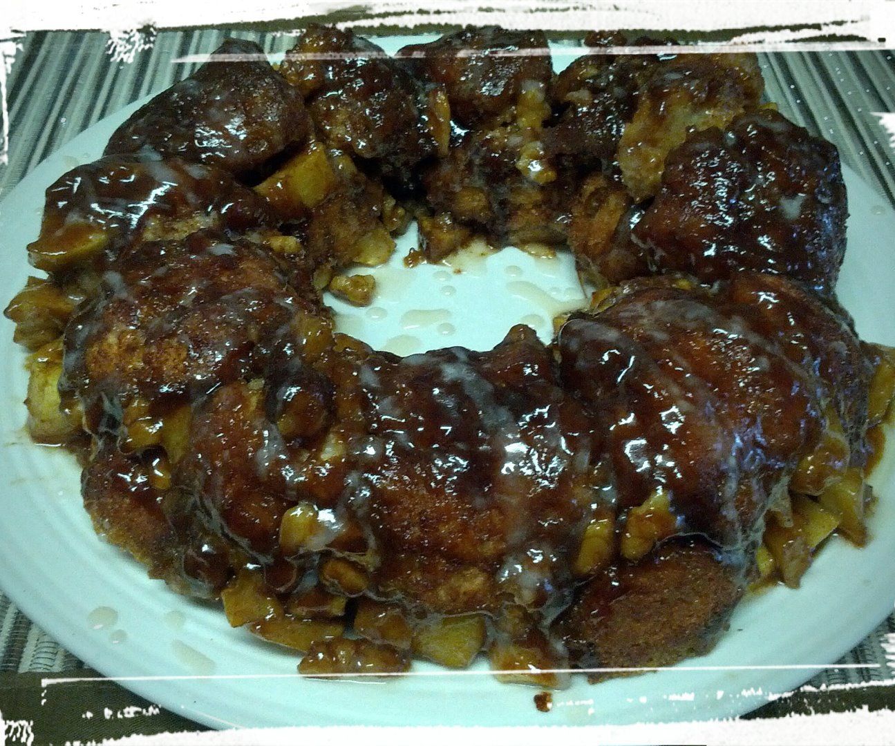 Maple-Cinnamon-Walnut Monkey Bread, With Apples