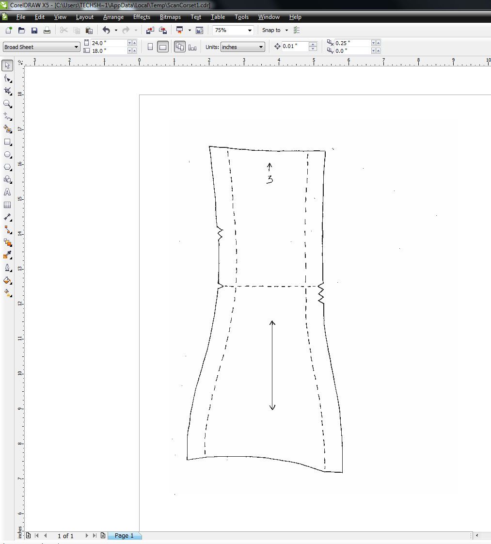 Convert a Paper Pattern to a Laserable File