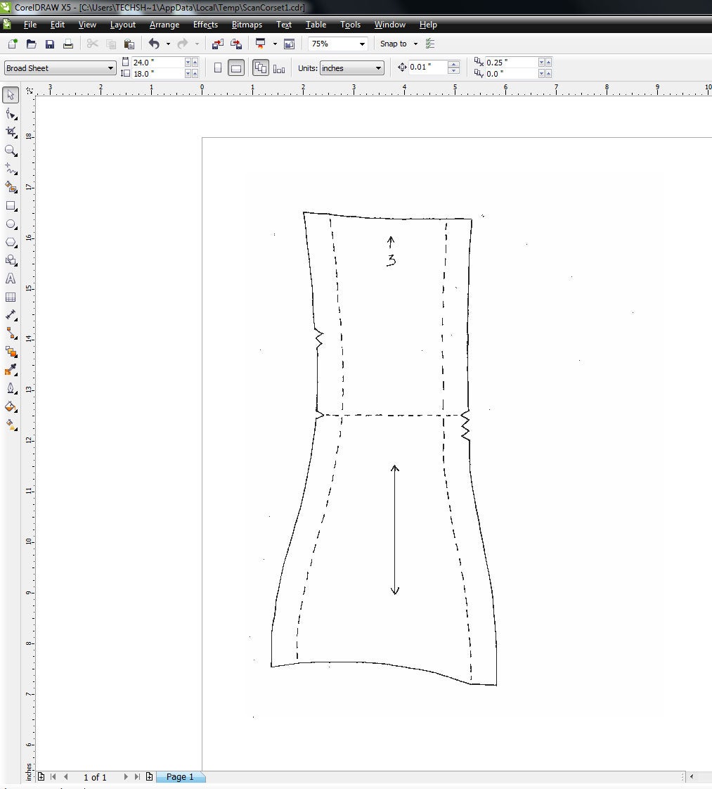 Convert a Paper Pattern to a Laserable File