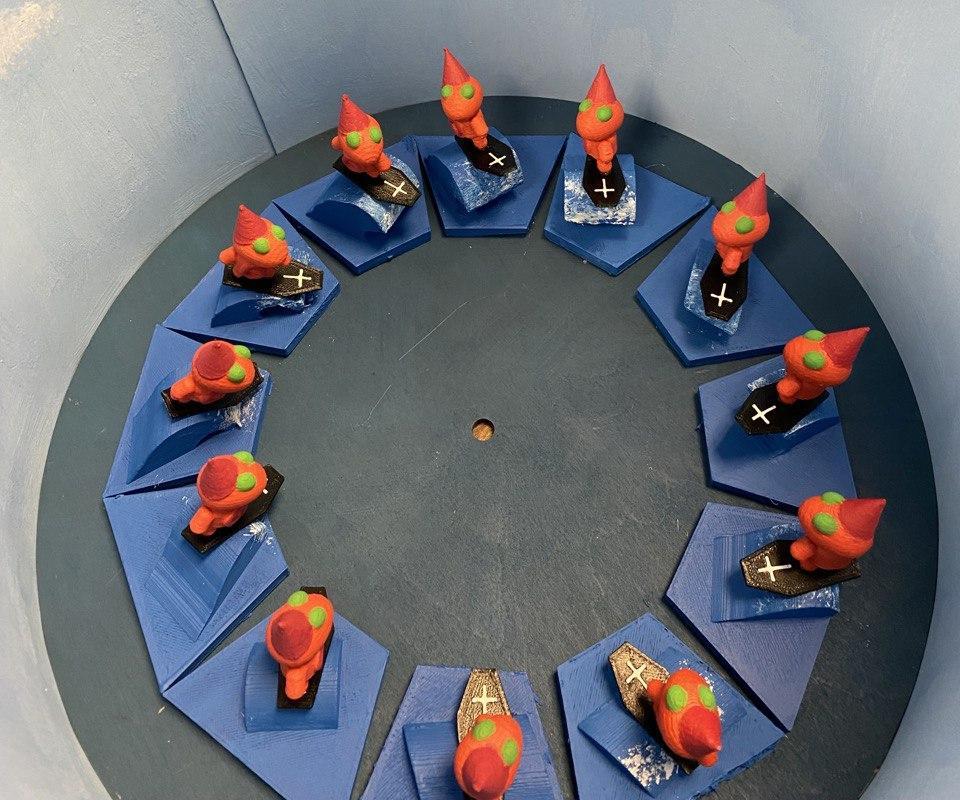 3DPrinted Surfing Zoetrope Tinkercad