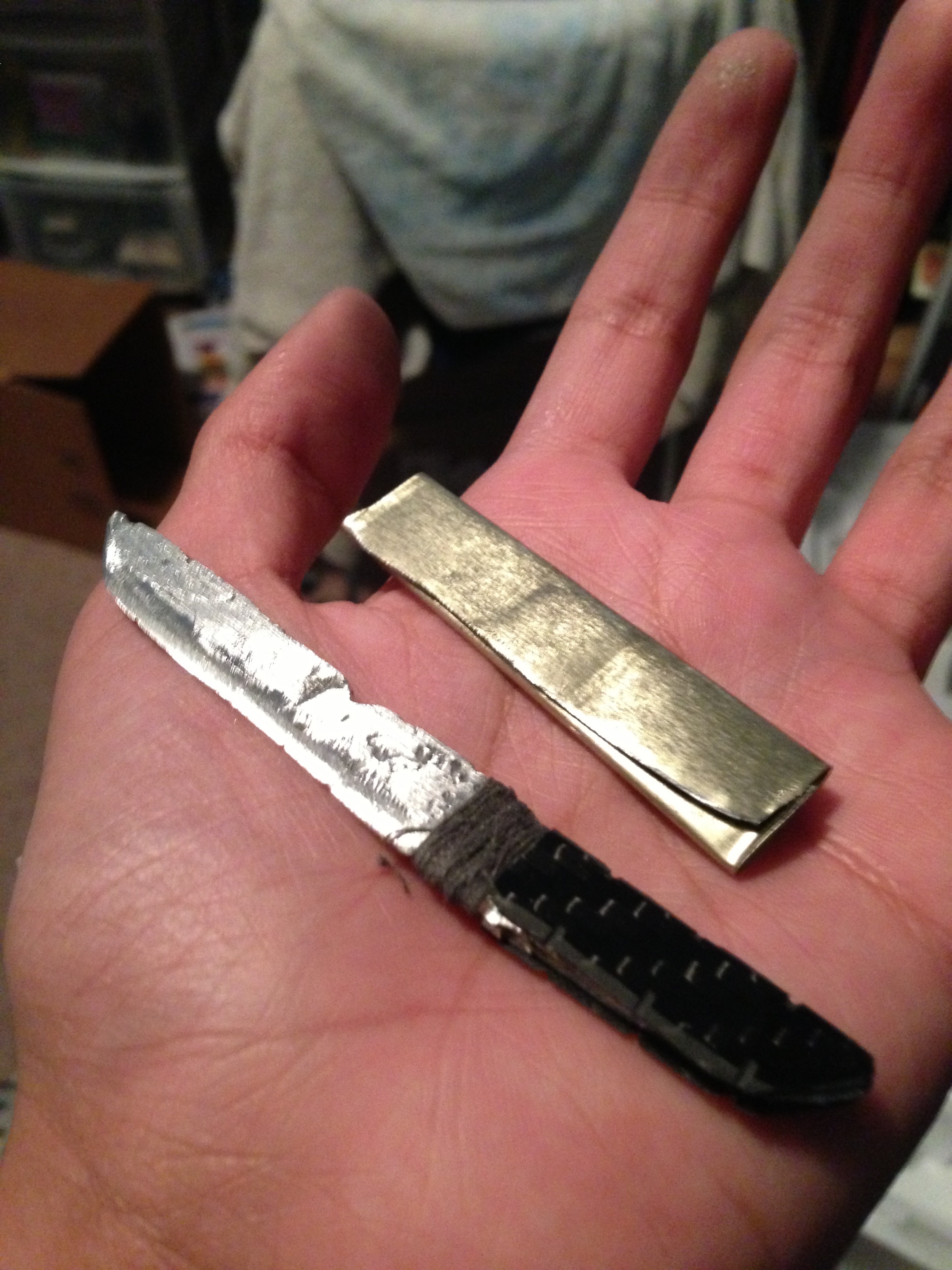 Make a Tiny Model Sword From Solder Scraps