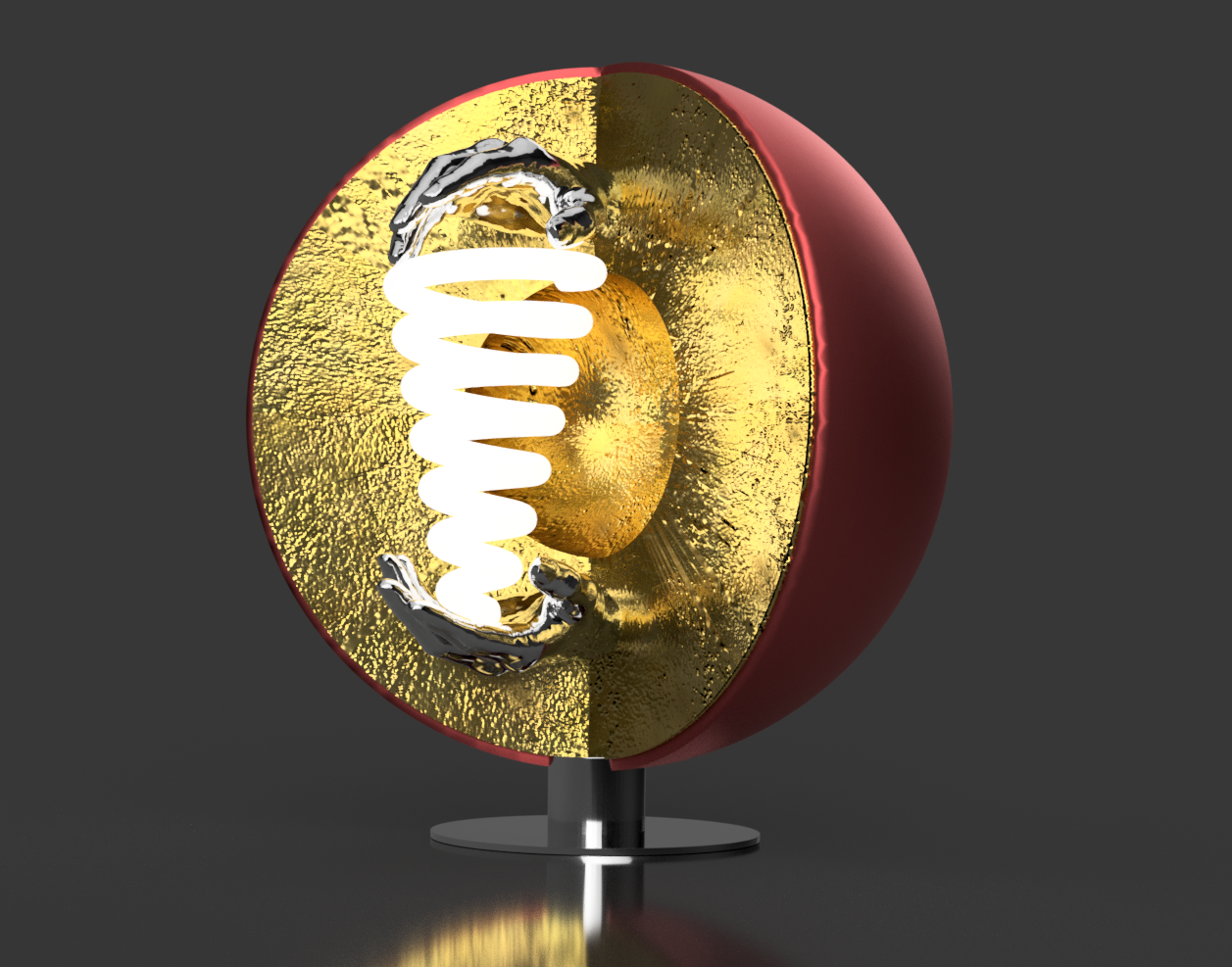 Fireball - 3D Lamp Design