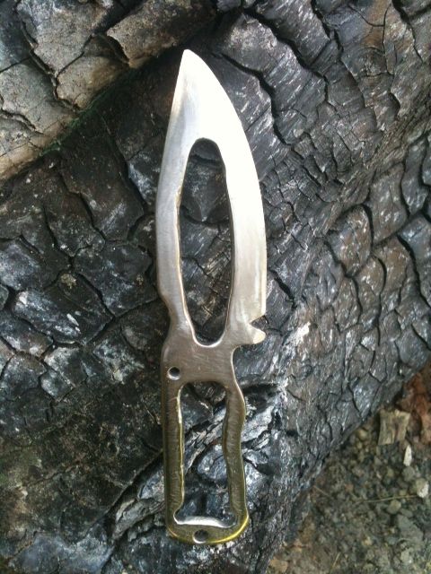 How to Make Stainless Survival Knife for Kitchen Use (holey Blade)