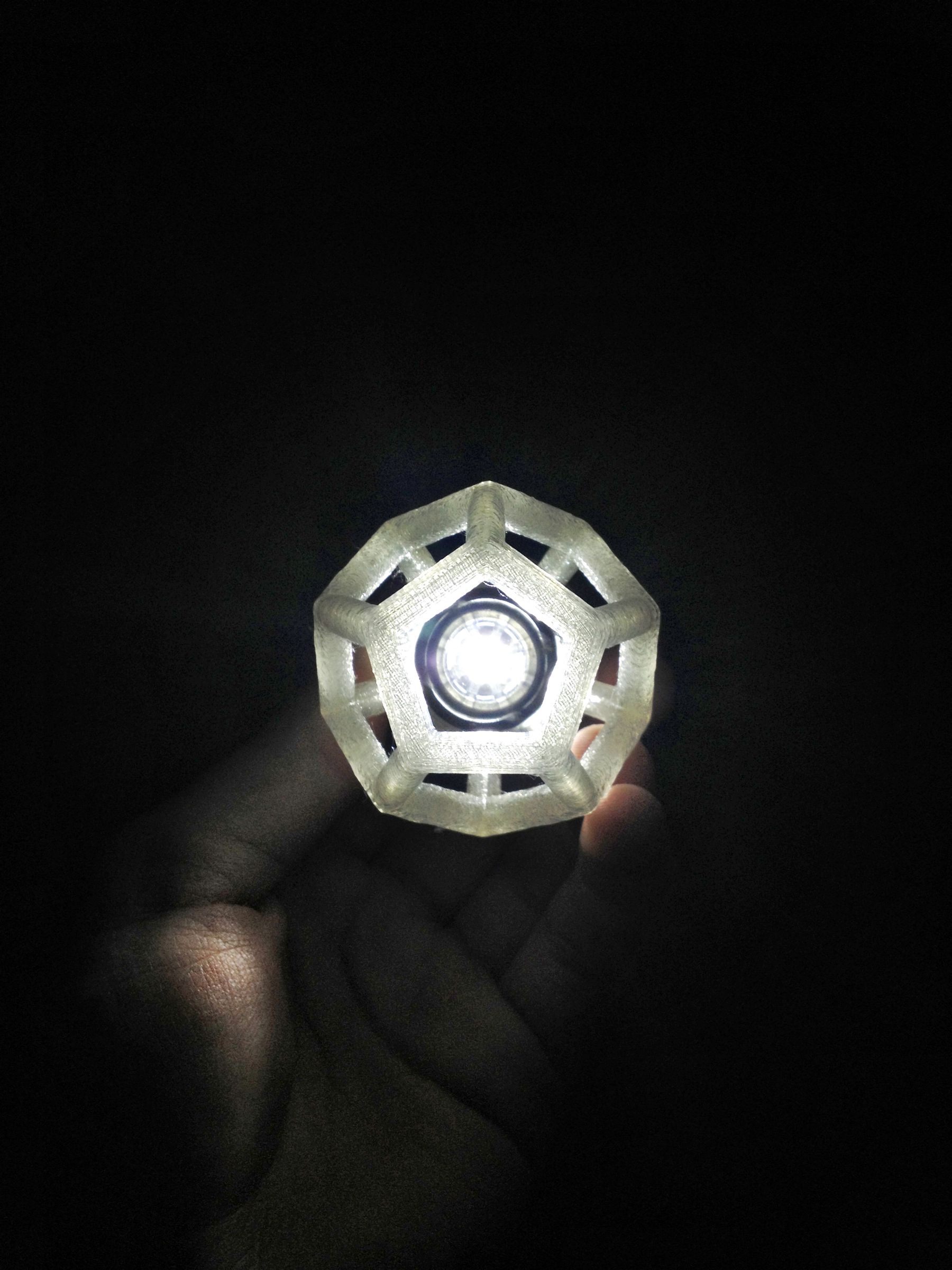 Platonic Solid Bike Light Fixture