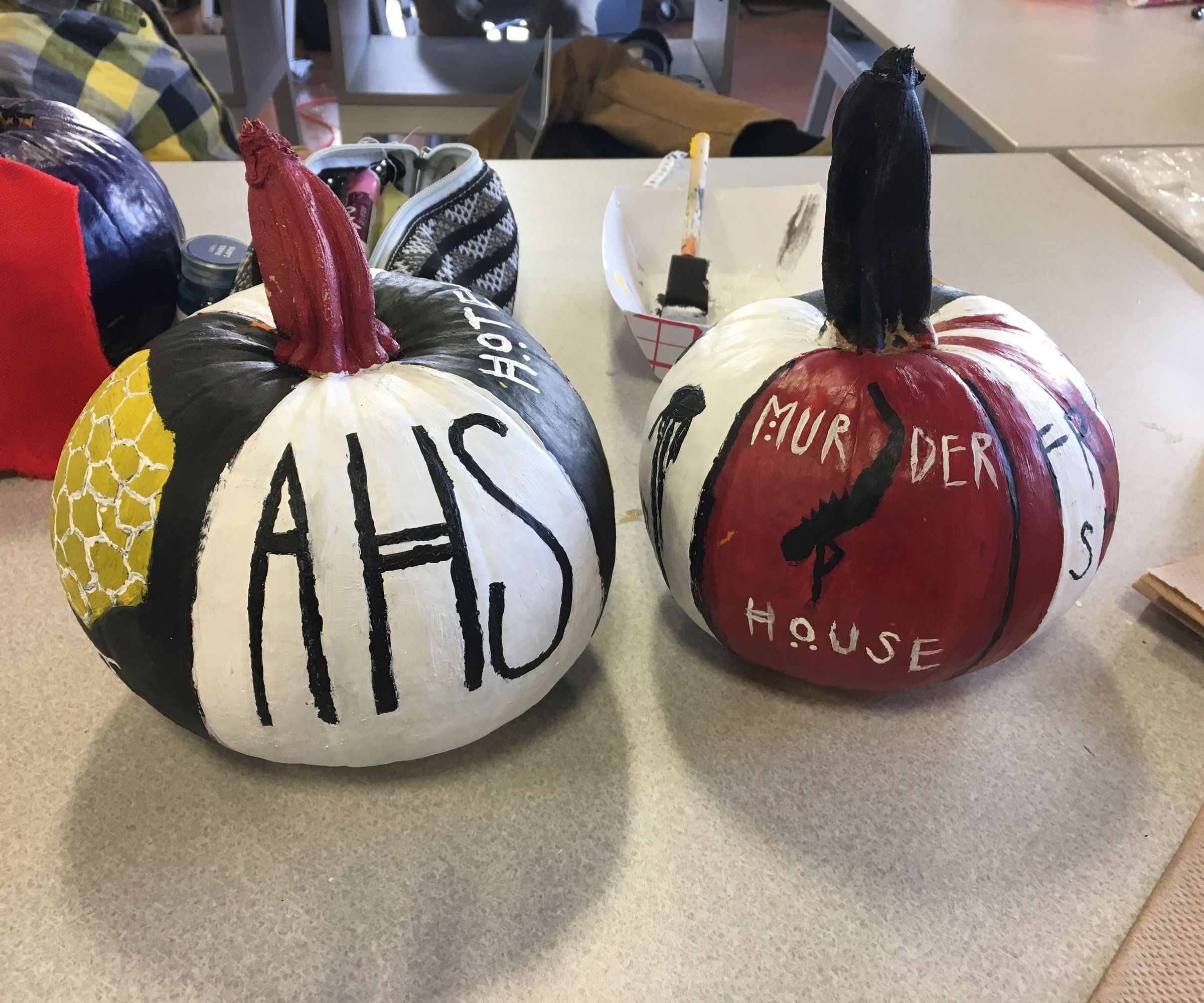 American Horror Story Pumpkin Painting