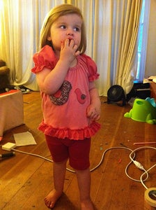Ruffly Pink Applique Shirt