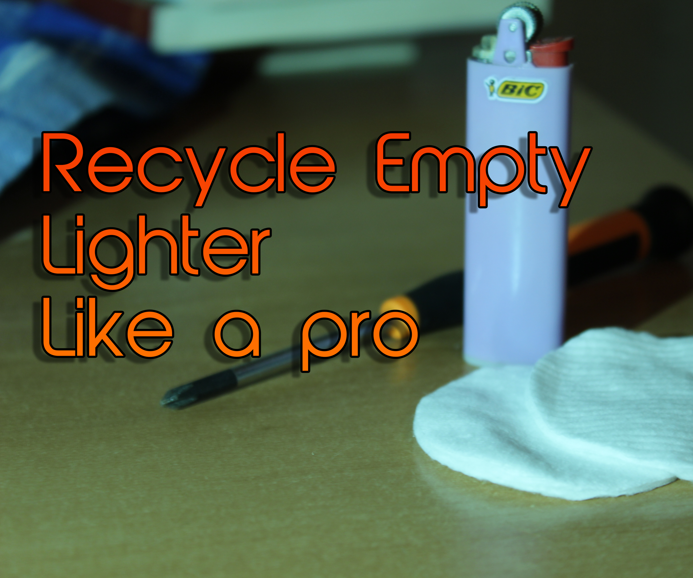 Recycle Empty Lighter