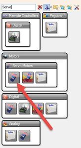 In Visuino Add & Set Components