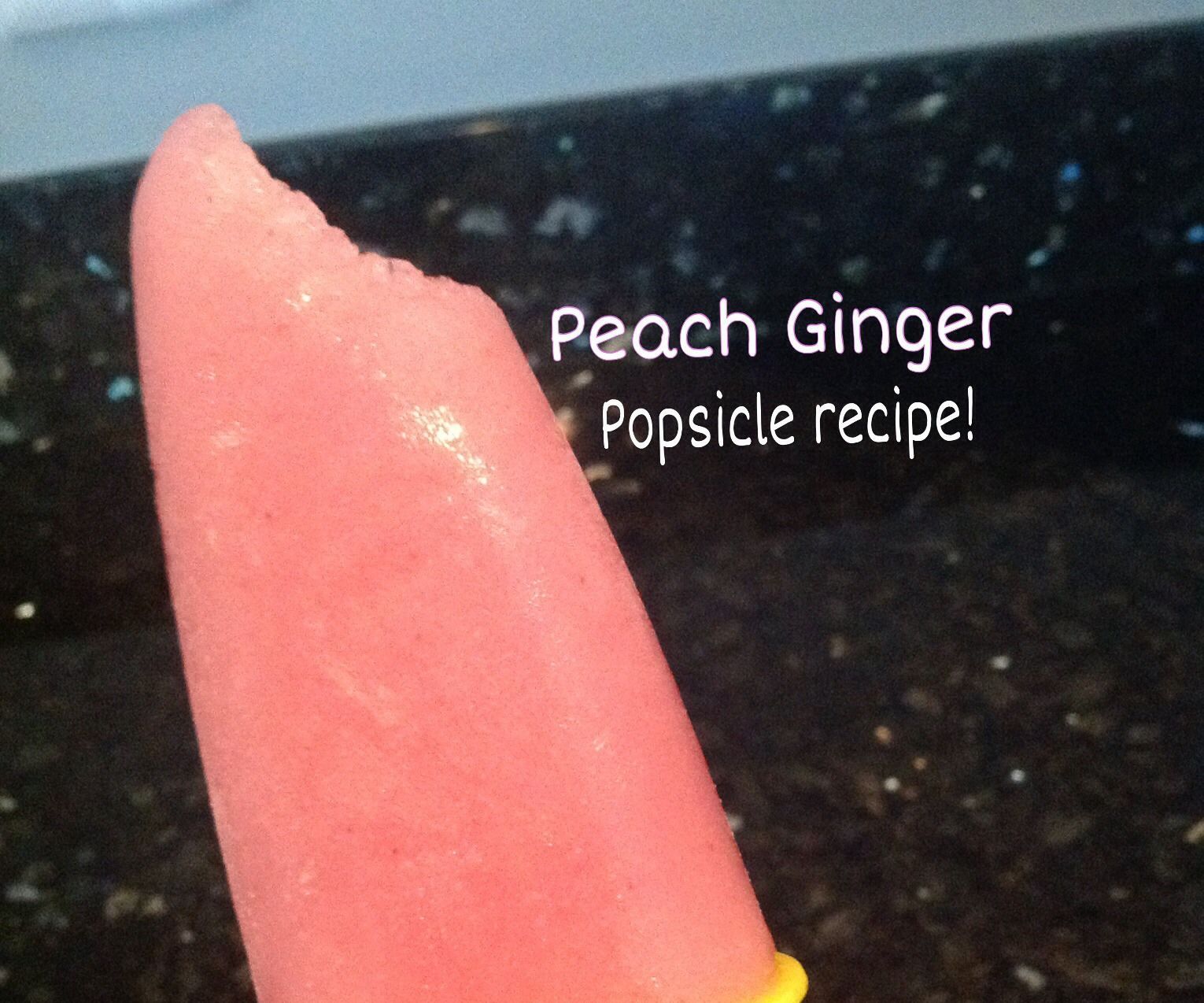 Ginger Peach Popsicles