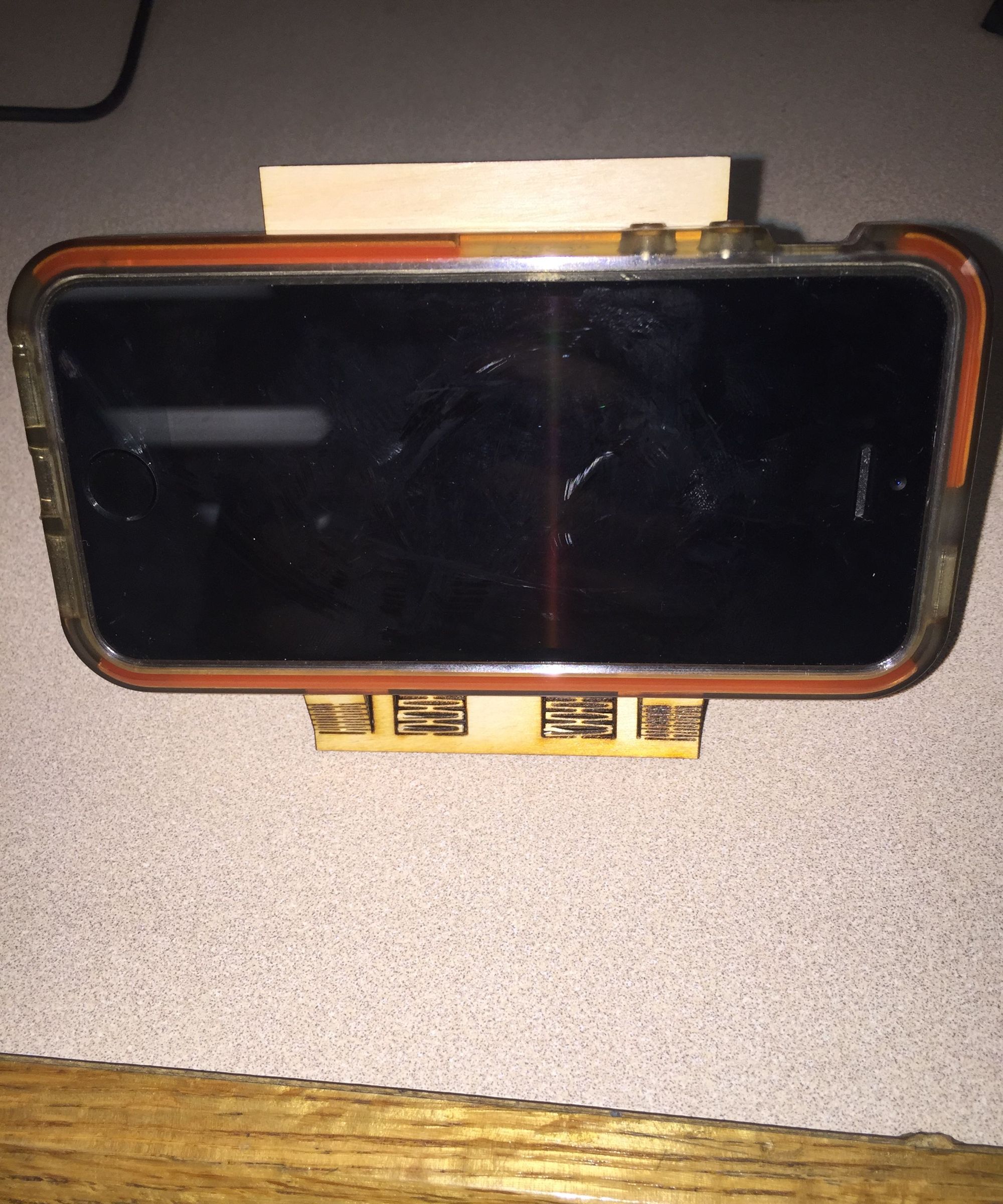 Laser Cut IPhone Stand
